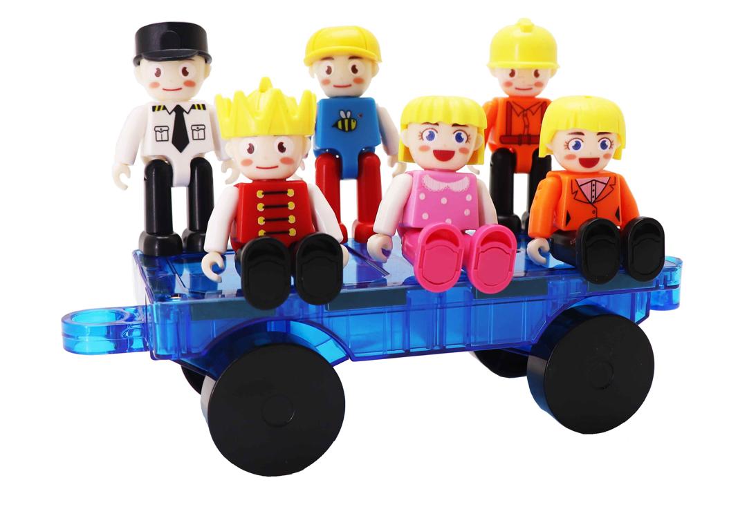 leki  6pcs magnetic people figures