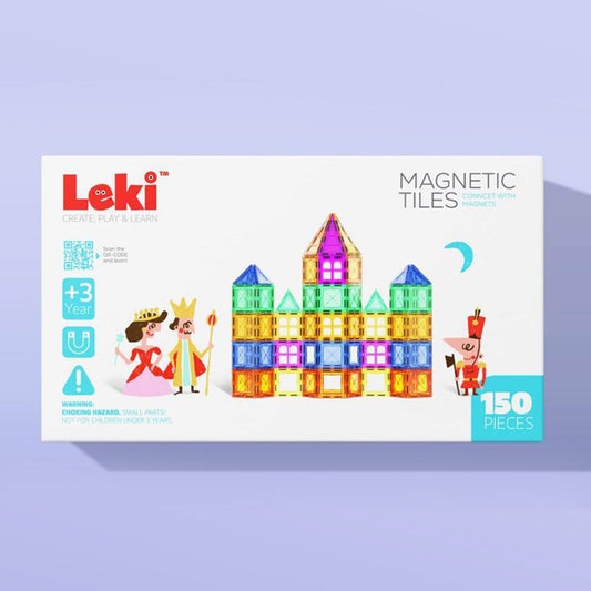 leki 150pcs magnetic tiles