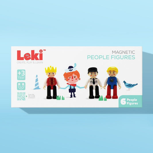 leki  6pcs magnetic people figures